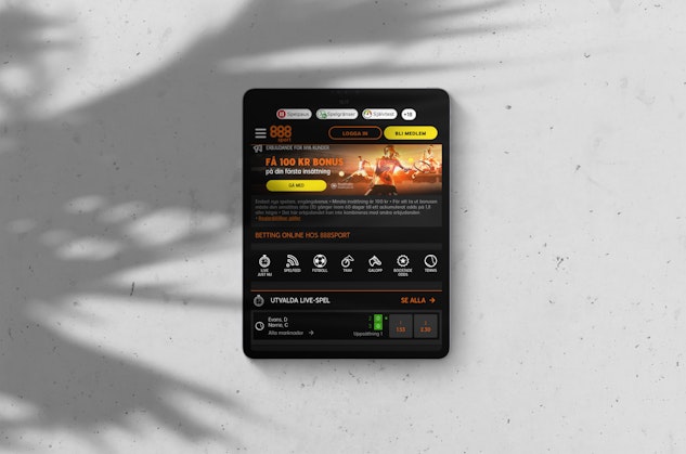 888sport mobil surfplatta