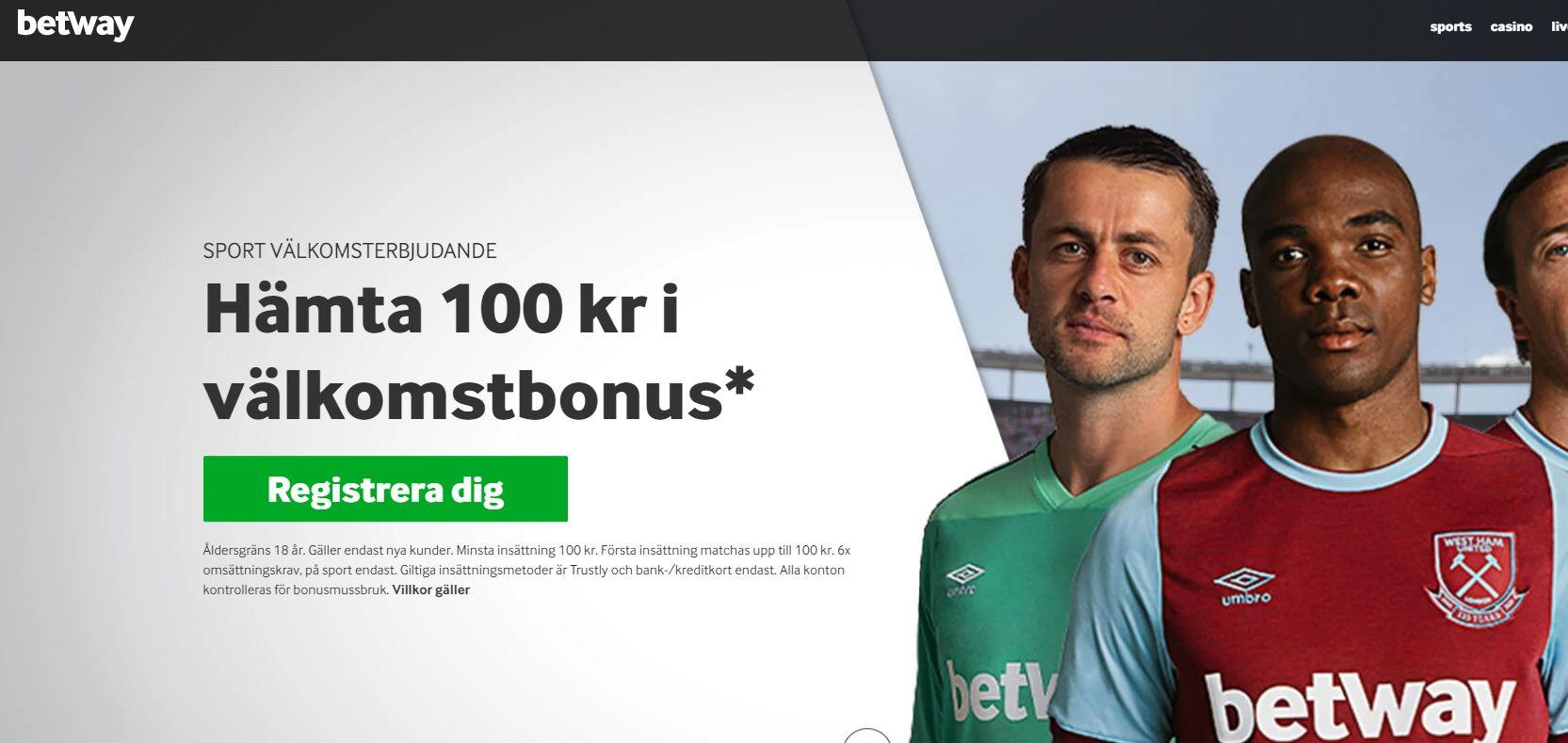 Klicka på "Registrera dig".