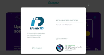 Casumo bettingsidor med Bank ID