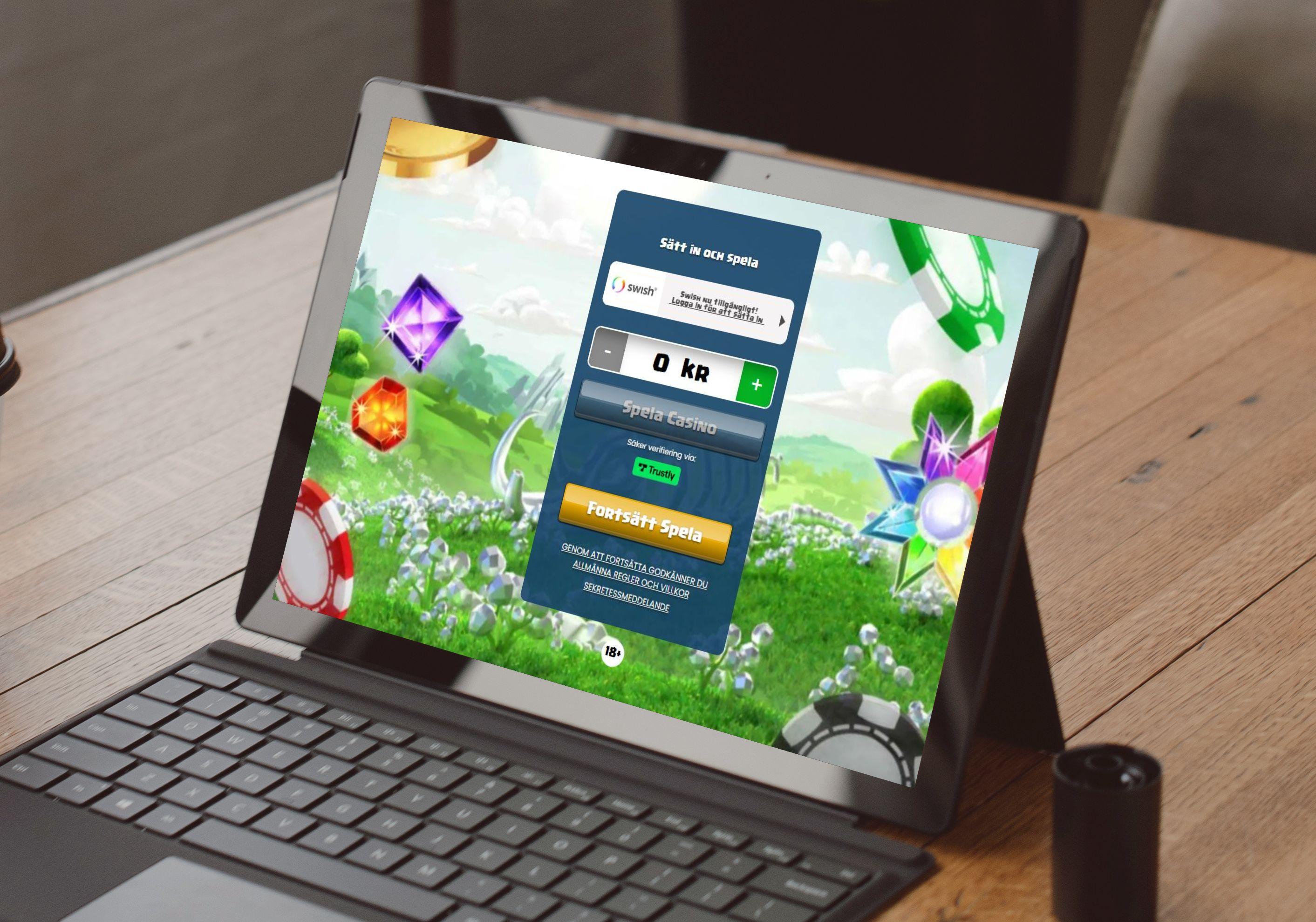 Swish finns som betalningsmetod hos Duelz Casino