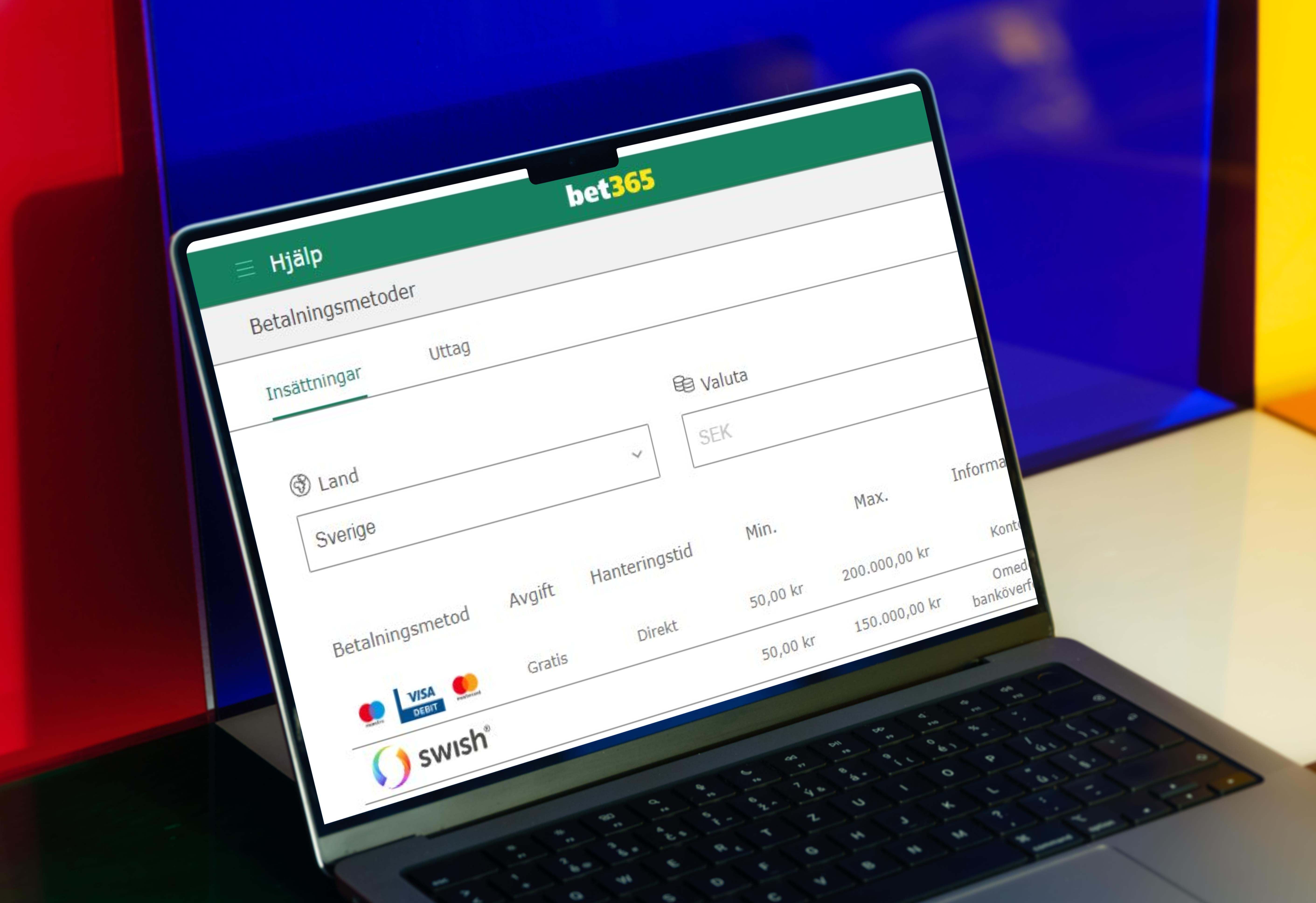 Bet365 har Swish igen