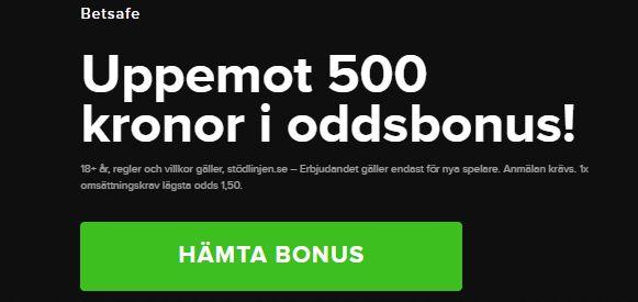 Klicka på den högra knappen för att komma åt Betsafes oddsbonus