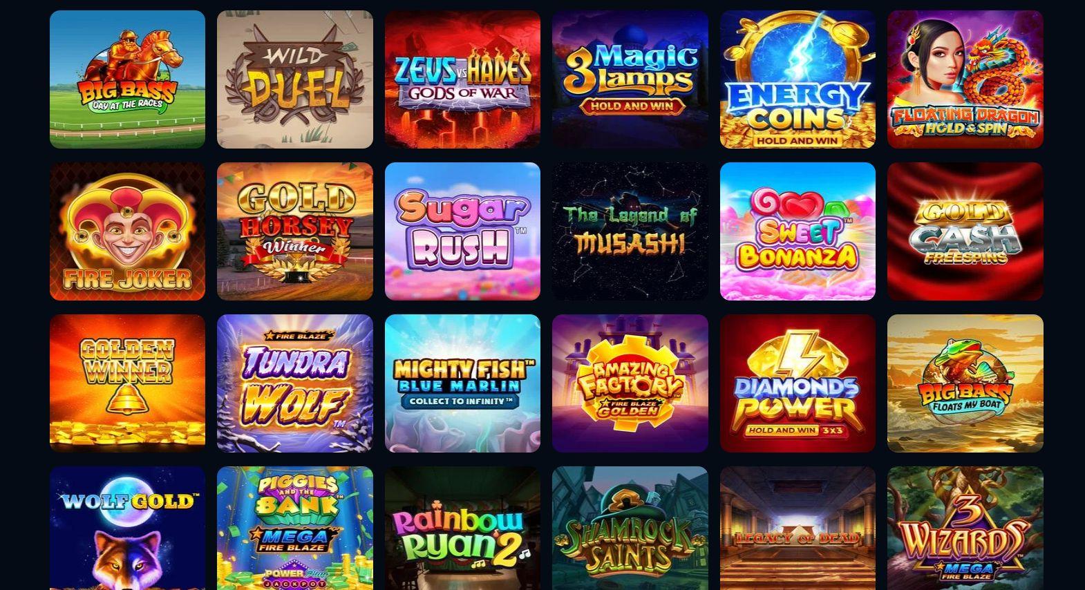 Många bra slots hos Luna Casino