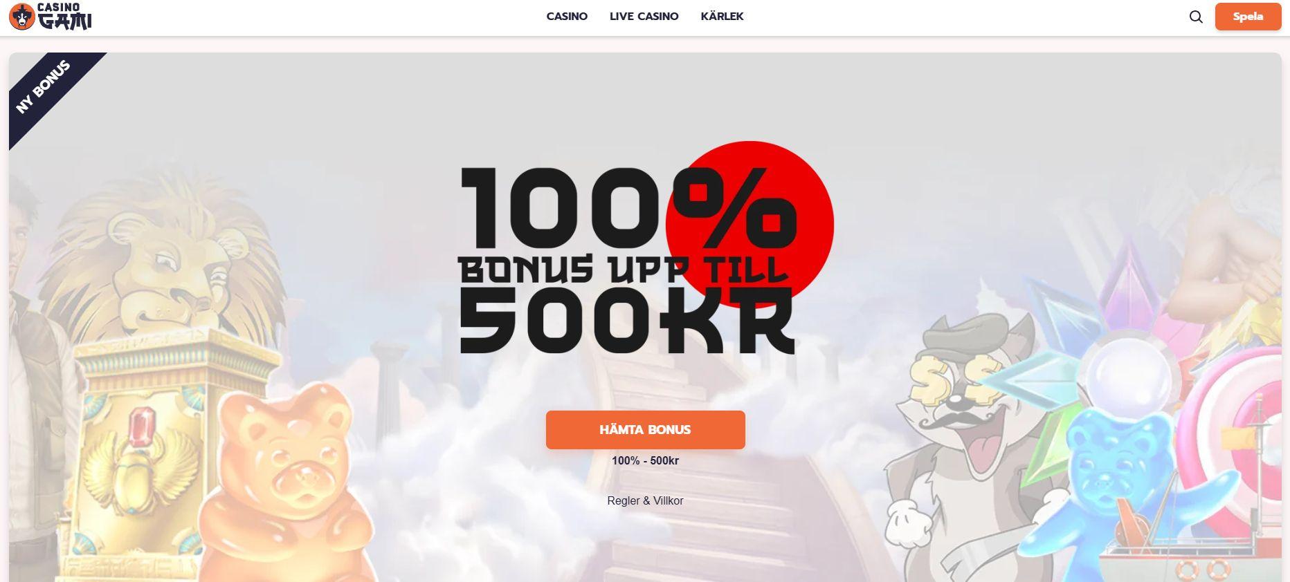 Casino Gamis startsida