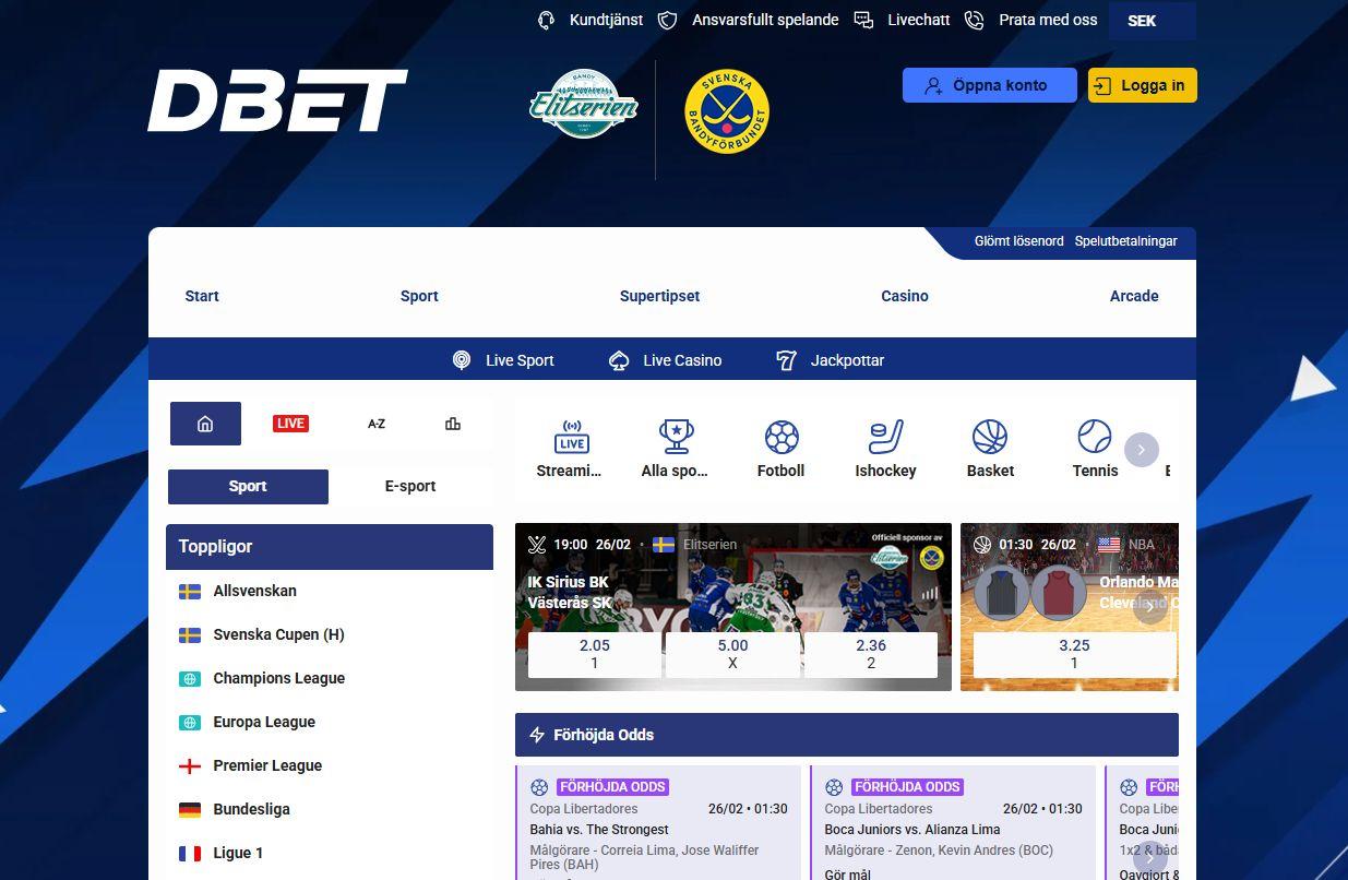 DBet:s sportsbook