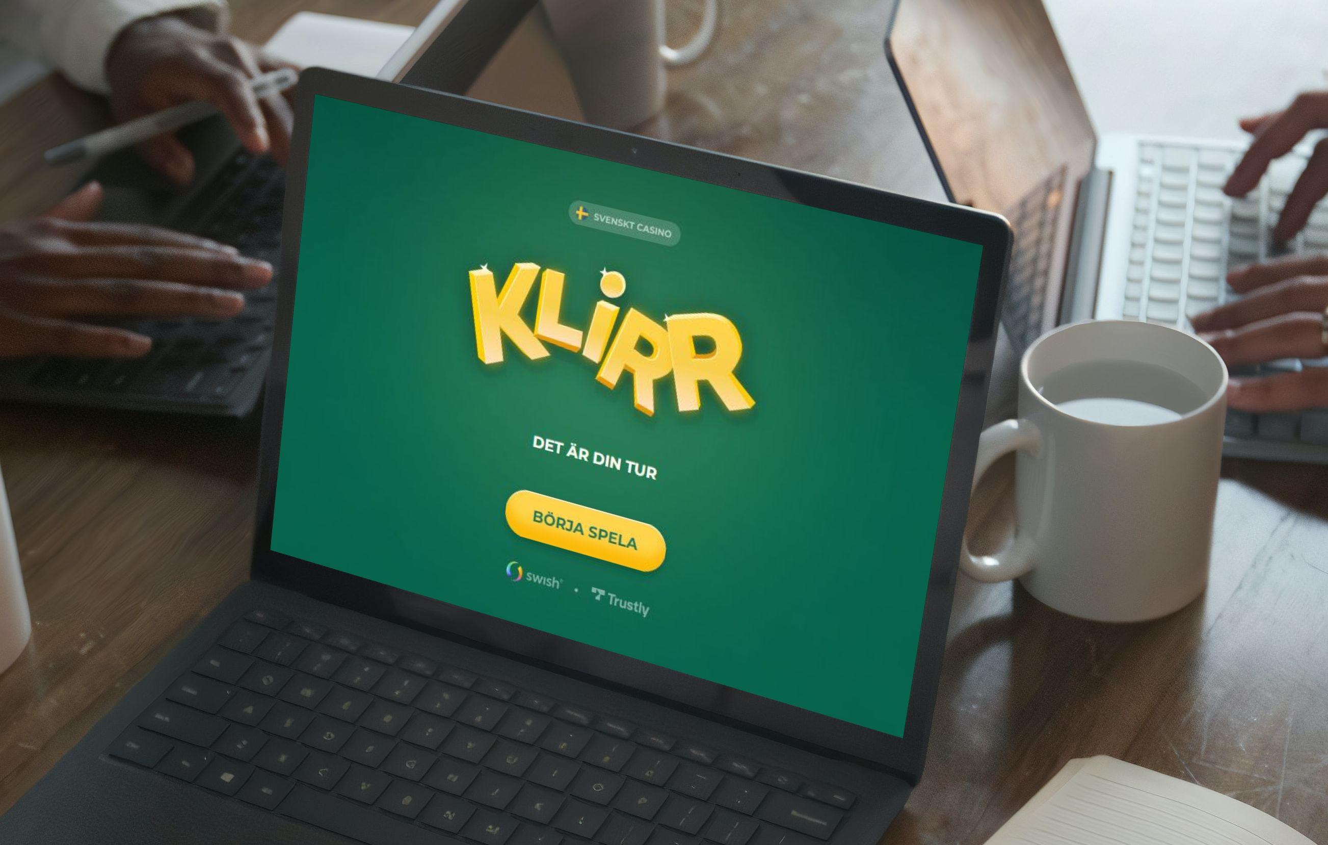 Klirr Casino har numera Swish - även för uttag