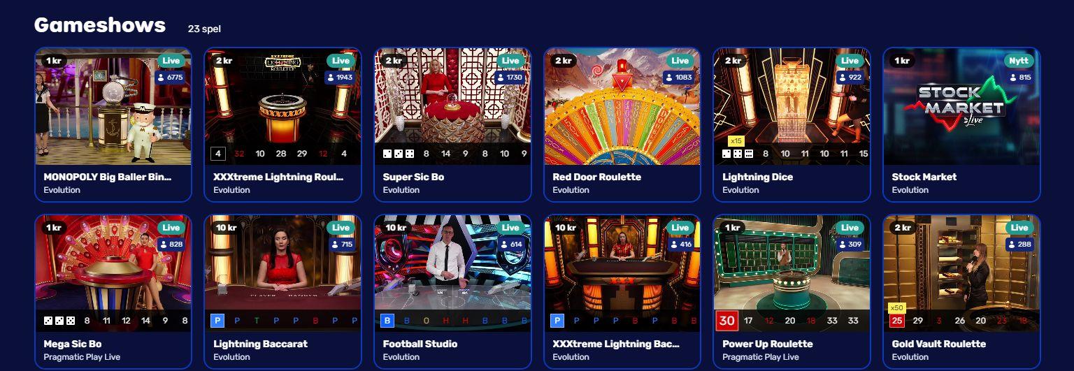 Livecasinot hos Otto Casino