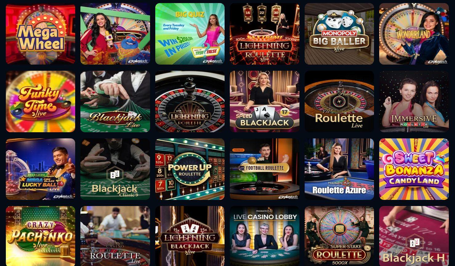 Luna Casinos livecasino är på en bra nivå