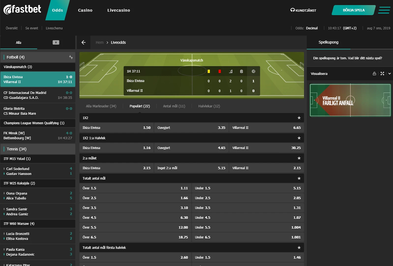 Fastbet Odds