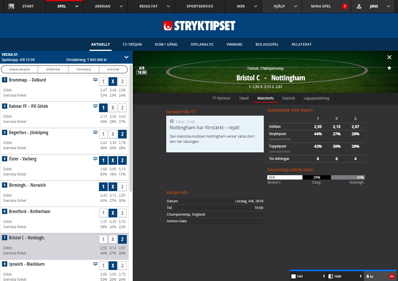 Svenskaspel Stryktipset