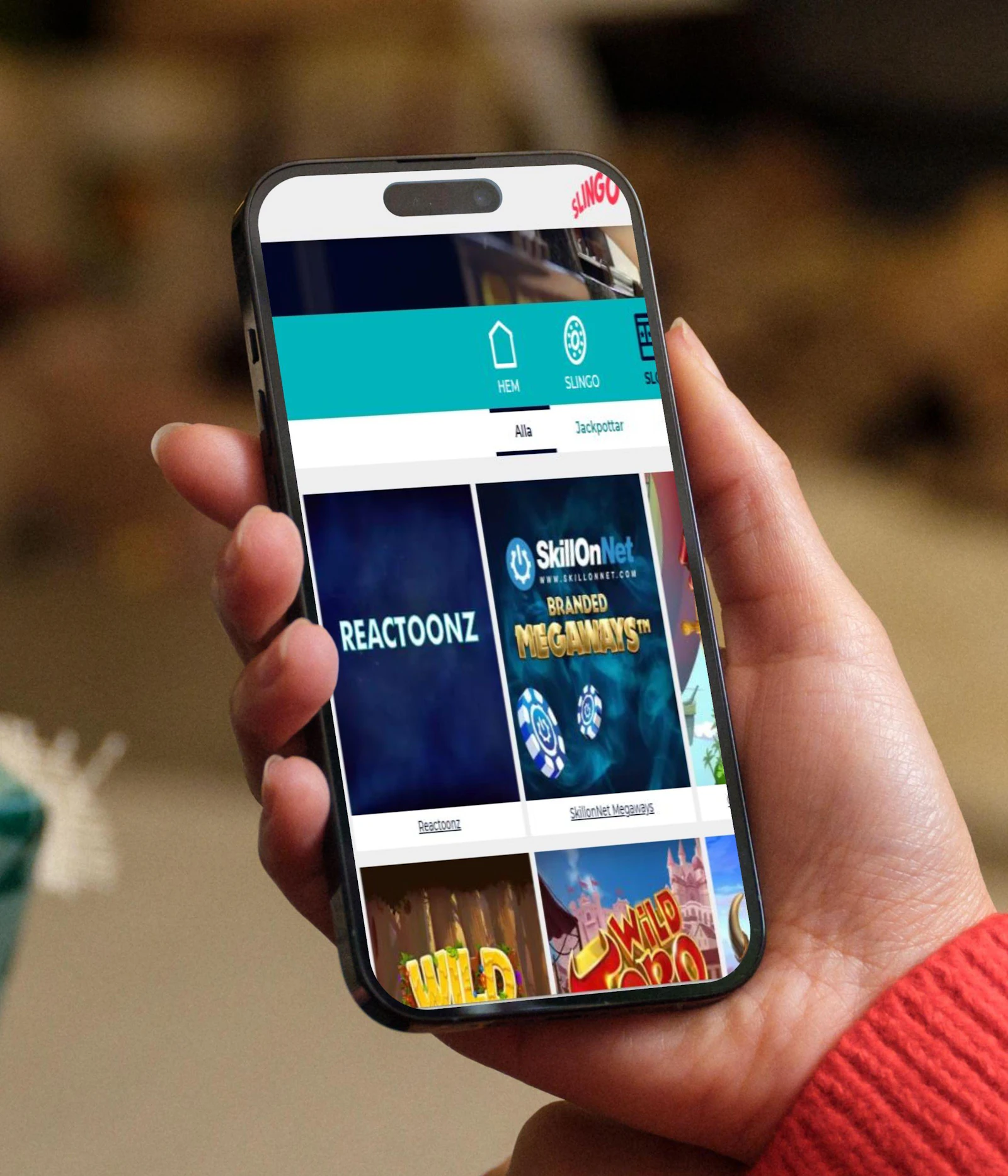 Smartphonen är också en bra enhet för Slingo