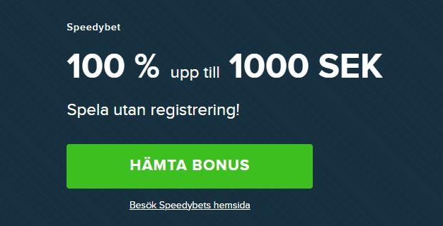 Gå till Speedybet via gröna knappen