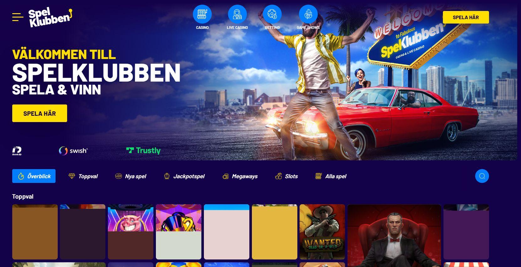 Spelklubbens casinoavdelning