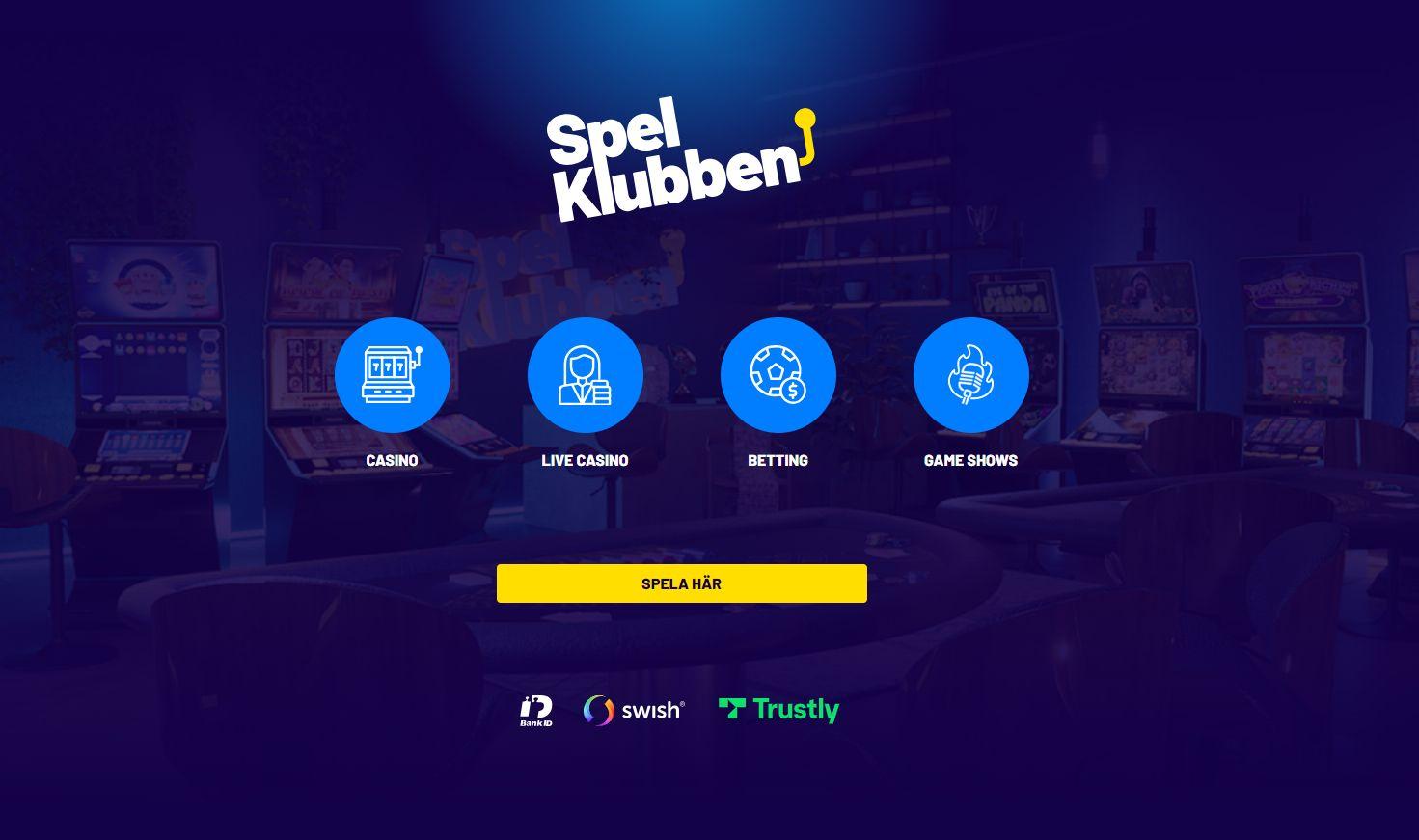 Spelklubben schyssta startsida