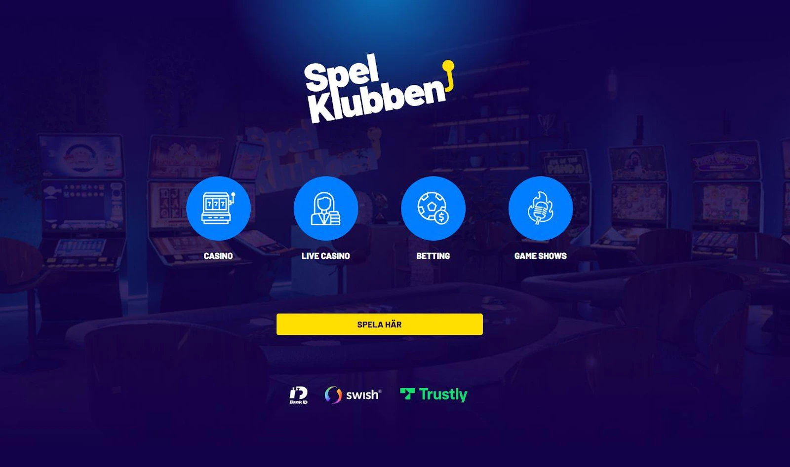 Spelklubben schyssta startsida