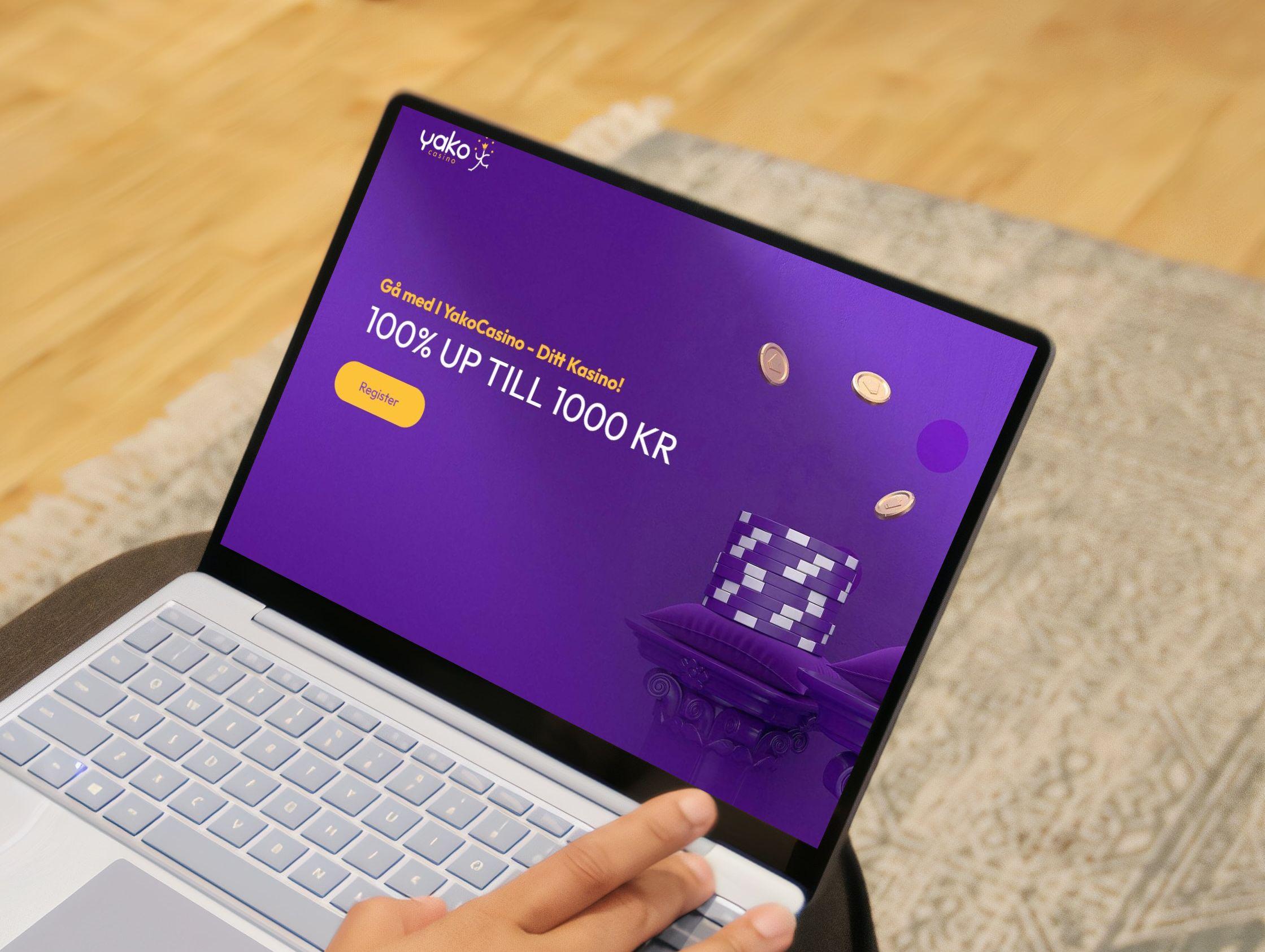 Yako Casino fungerar klockrent med datorn