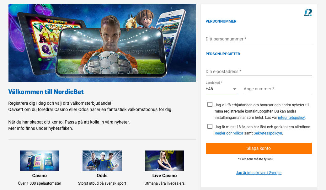 Fyll i dina uppgifter