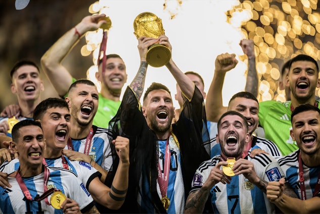 Messi Argentina under Fotbolls VM 2022