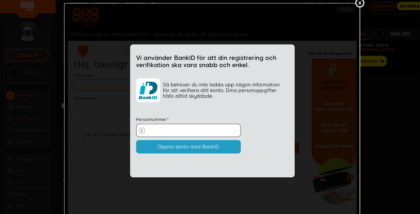 Öppna konto med Bank ID