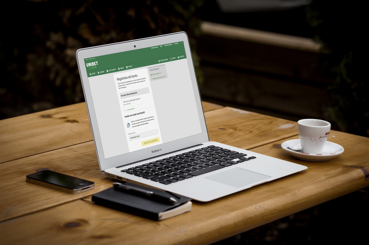 Registrera ett konto med hjälp av BankID