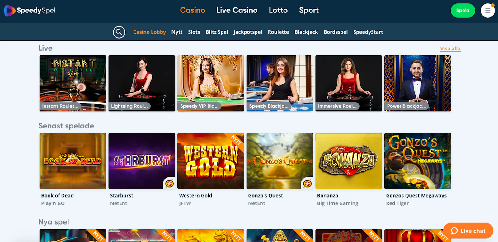 Speedy Spel casino
