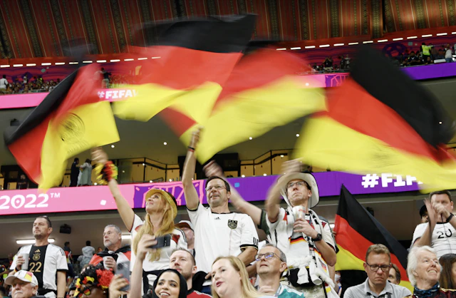 Supportrar till Tyskland