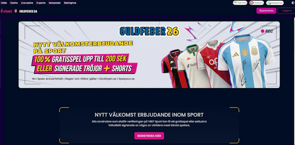 VBET betting bonus for fotbolls VM 2026