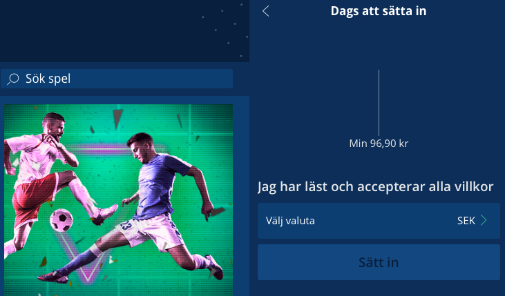 Välj din insattning