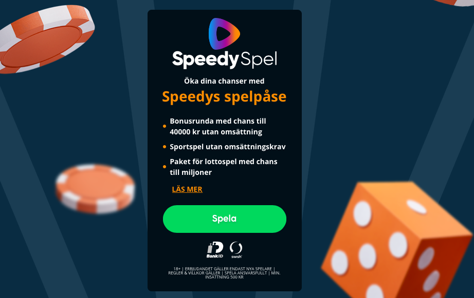 Välj "Spela" inne hos SpeedySpel