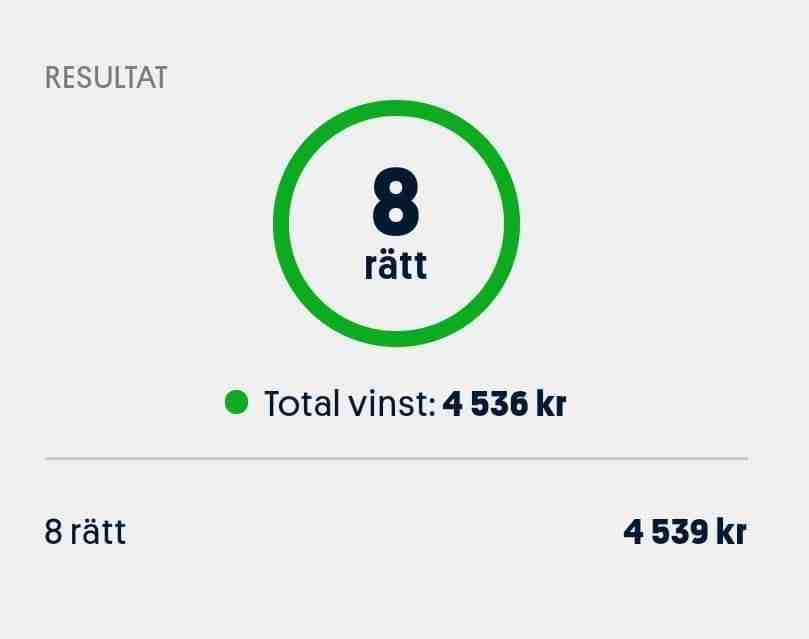 Victors Tips pricka in 8 rätt pa Topptipset