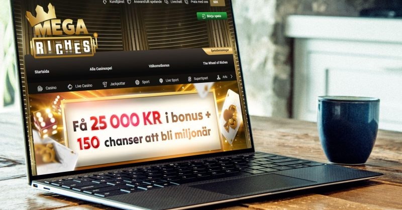 Mega Riches Casino Welcome Bonus Interface