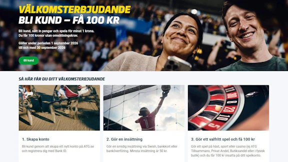 Atg ny valkomstbonus for betting och casino