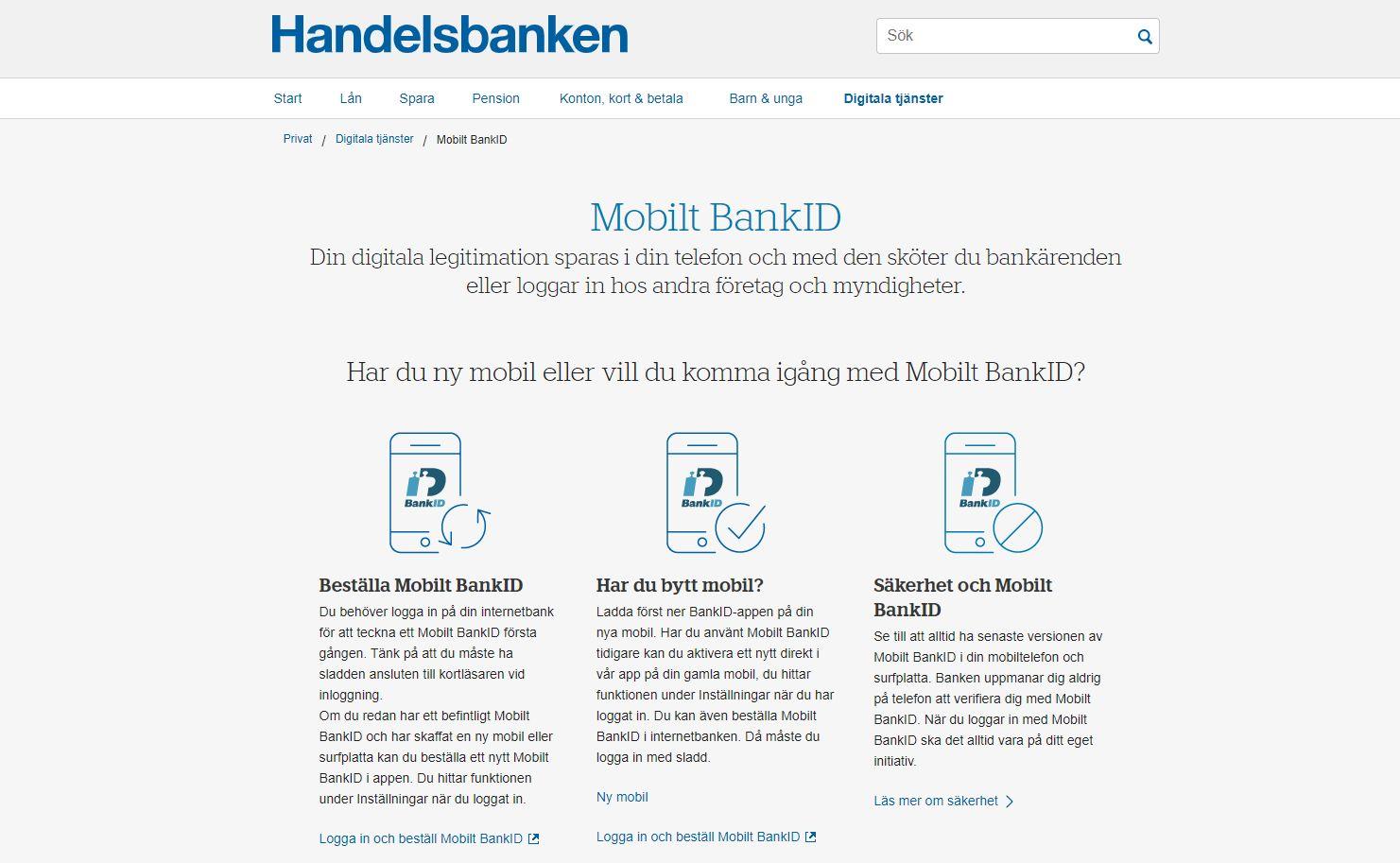 Ladda hem Bank ID hos din bank.