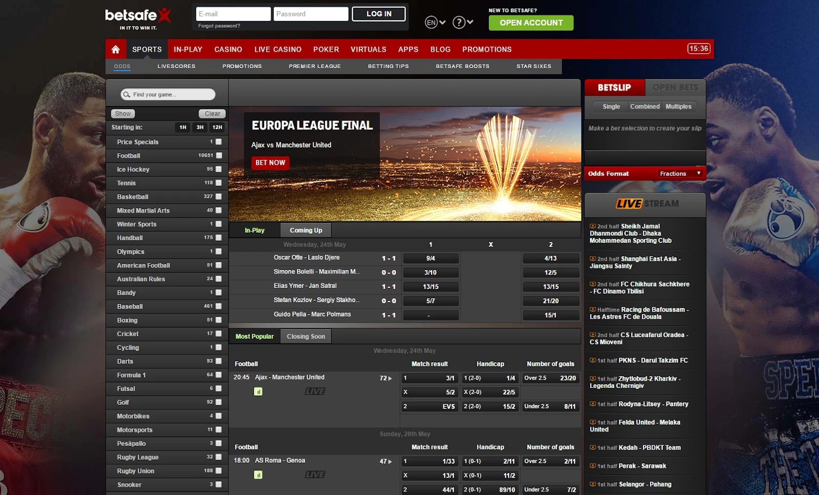 Betsafe sports