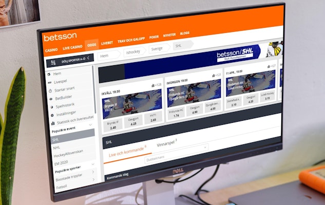 Betsson odds hockey