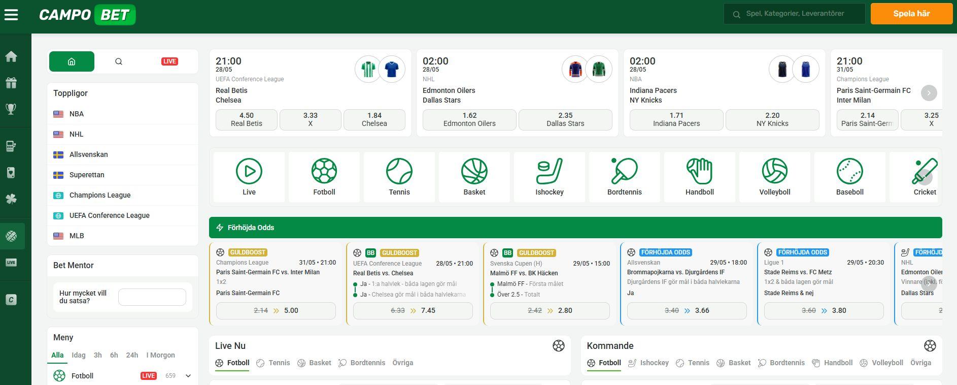 Campobet - en annan aktör med Altenar