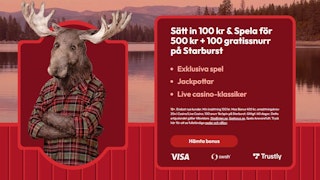 Casinostugan valkomstbonus 400 procent