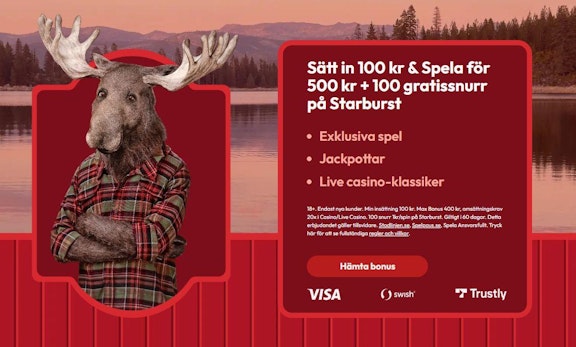 Casinostugan valkomstbonus 400 procent