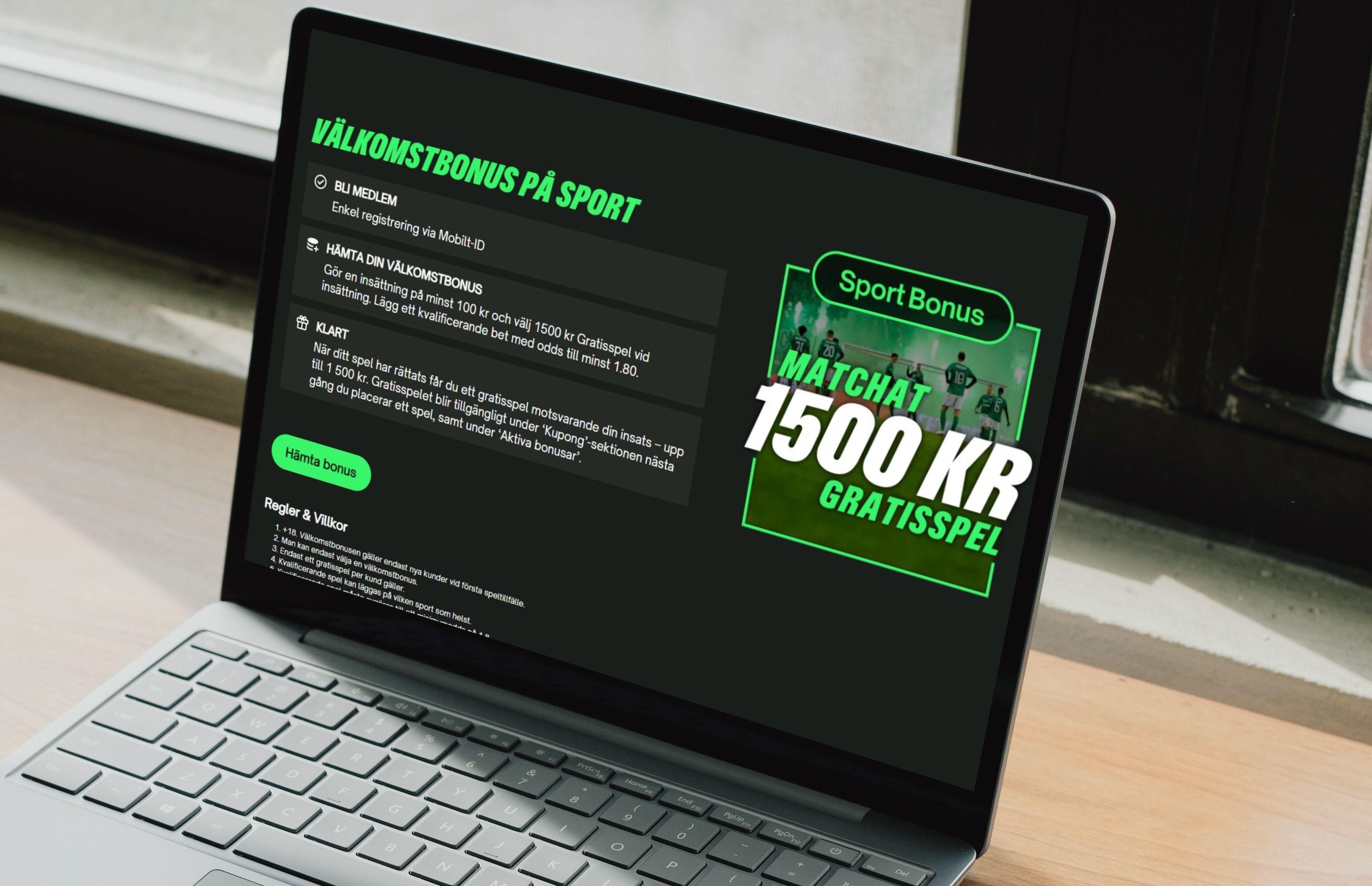 Comeon gratisspel 1500 kronor