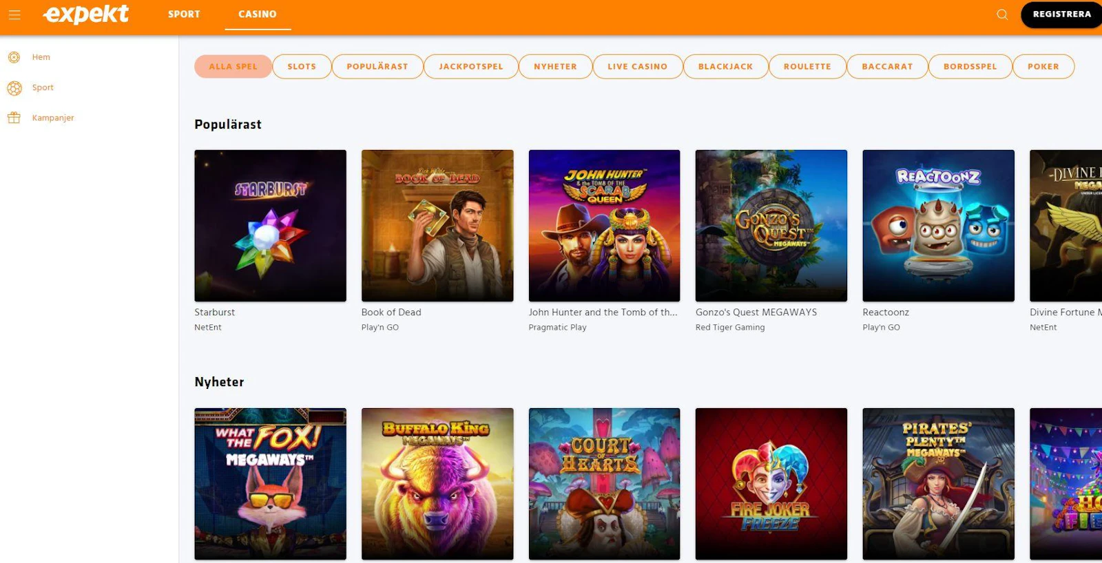Expekt casino