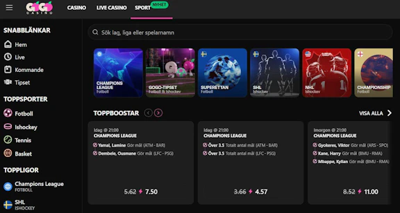 Gogo casino nu med betting