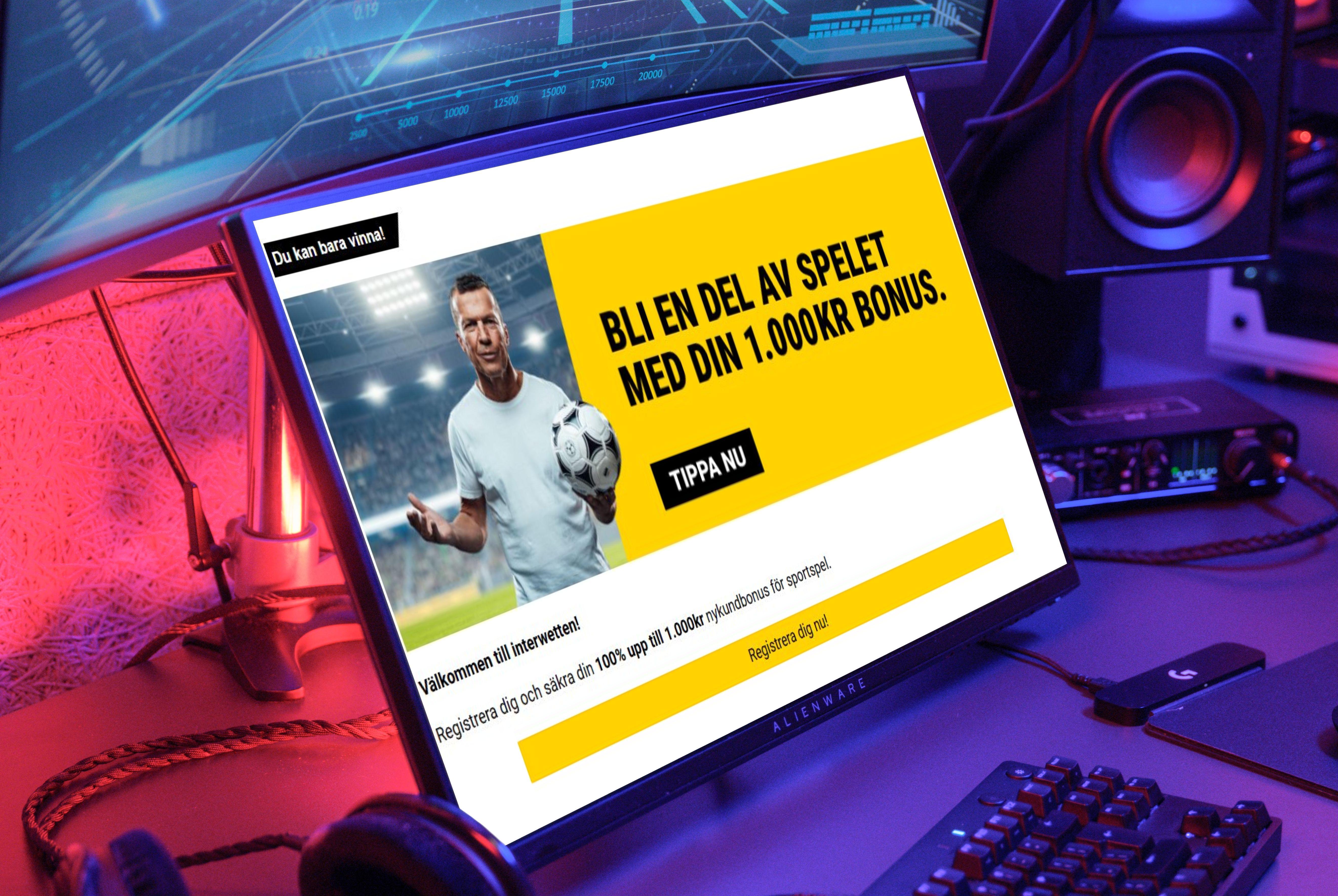 Interwetten ny sportbonus fa 1000 kronor