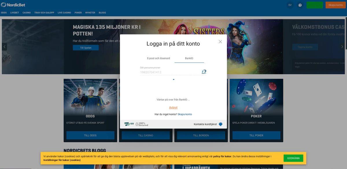 1. Logga in med BankID