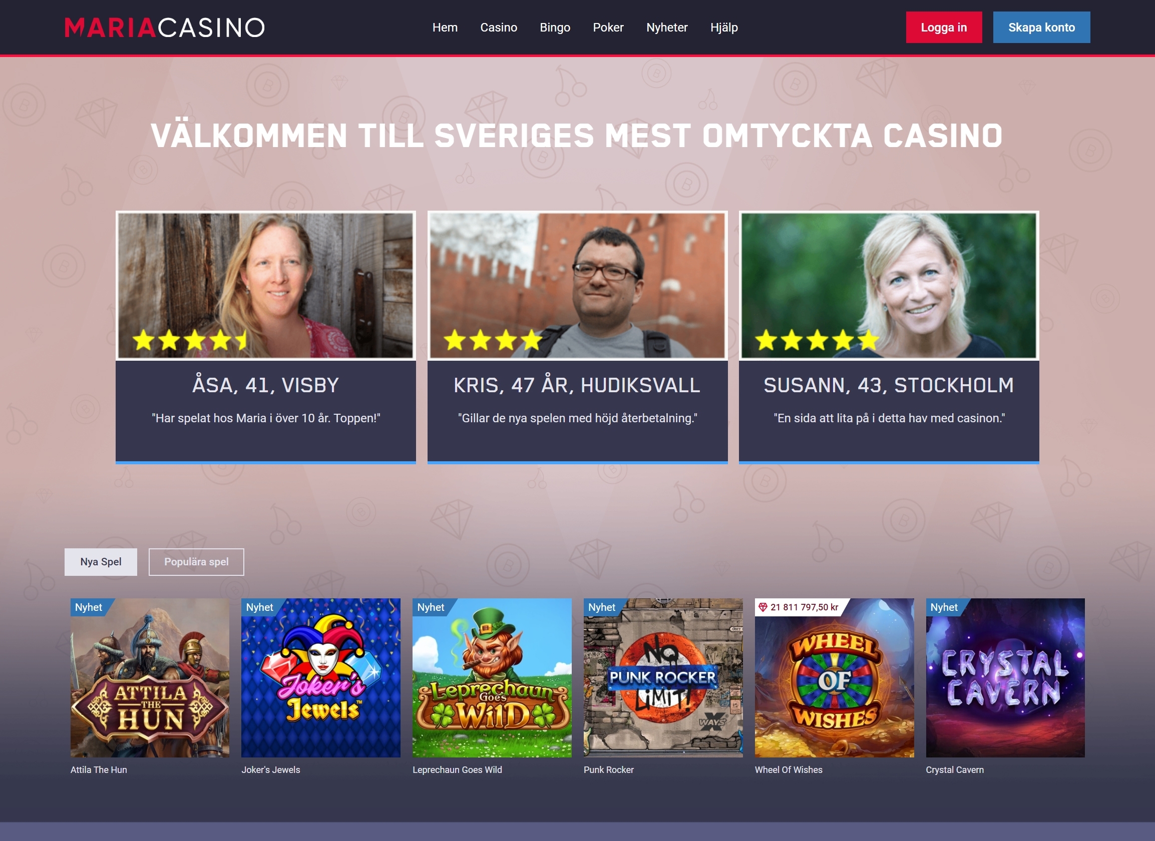 Maria casino start
