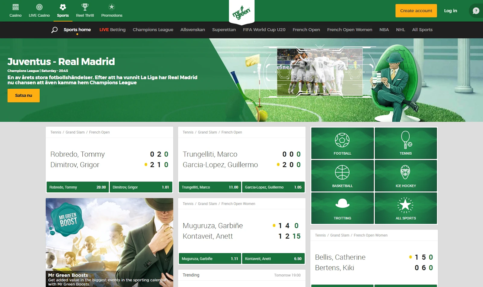 Mrgreen sports