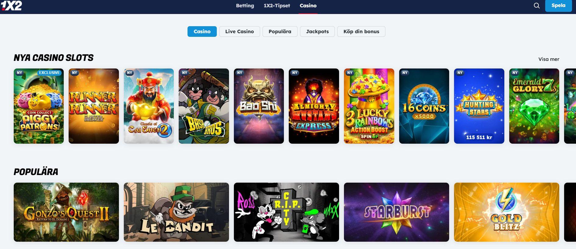 Nätcasinot håller bra klass