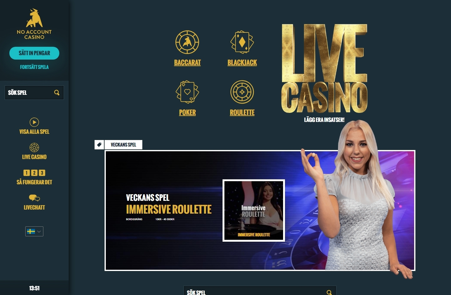 Noaccountcasino livecasino