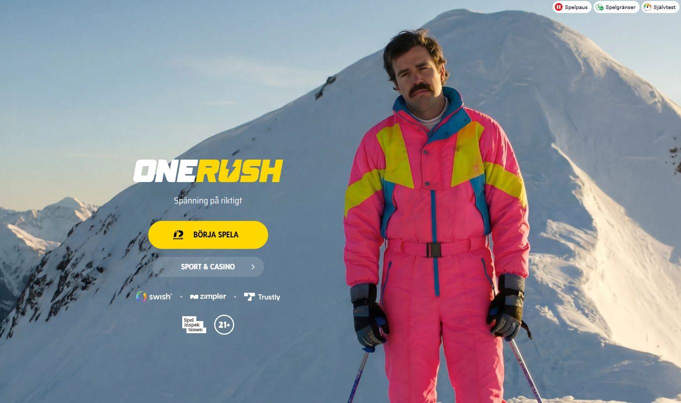 Startsidan ser ut så här