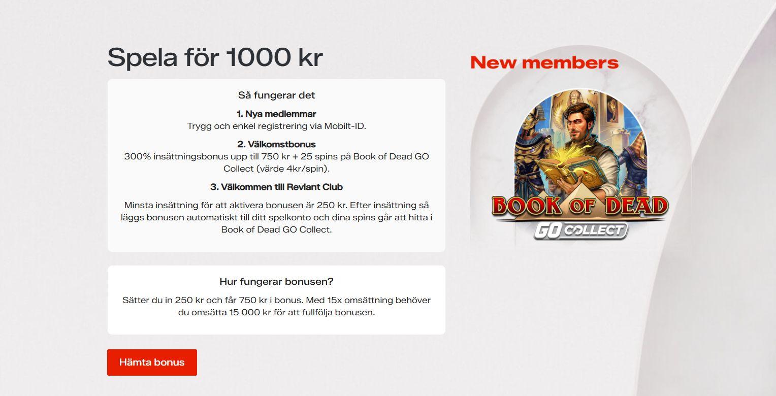 Reviant casino har svensk licens for casino och betting