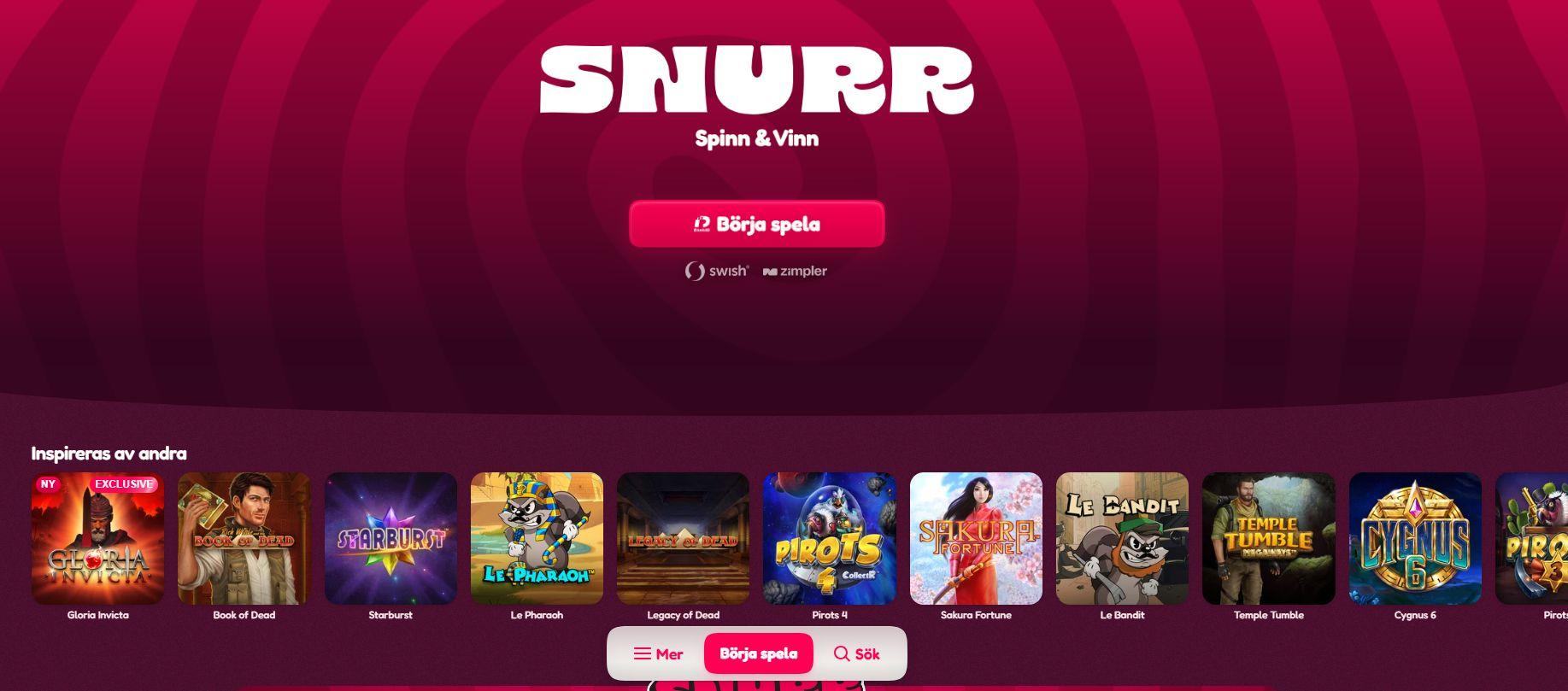 Snurr casino nytt natcasino i sverige